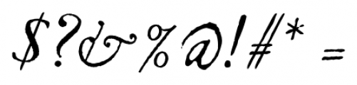 Garamold Italic Font OTHER CHARS