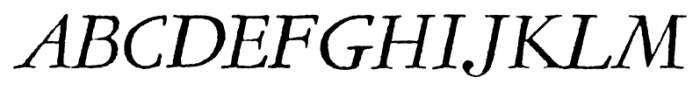 Garamold Italic Font UPPERCASE