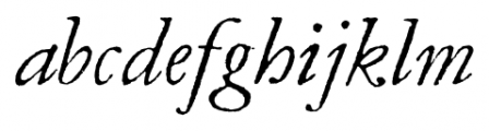 Garamold Italic Font LOWERCASE