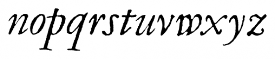 Garamold Italic Font LOWERCASE