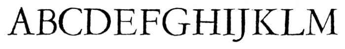 Garamold Regular Font UPPERCASE