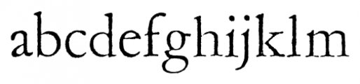 Garamold Regular Font LOWERCASE