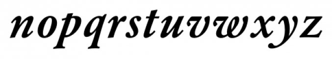 Garamond Classic FS Bold Italic Font LOWERCASE