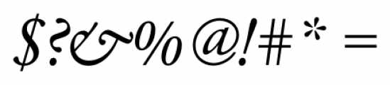 Garamond Classic FS Italic Font OTHER CHARS