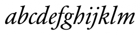 Garamond Classic FS Italic Font LOWERCASE
