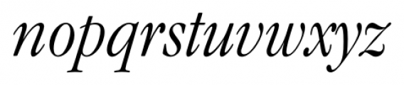 Garamond Modern FS Light Italic Font LOWERCASE