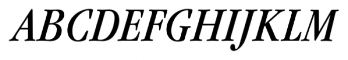 Garamond Nova Pro Condensed Italic Font UPPERCASE