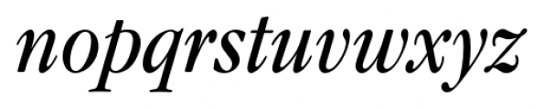 Garamond Nova Pro Condensed Italic Font LOWERCASE