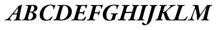 Garamond Premier Pro Bold Italic Font UPPERCASE