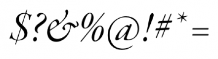 Garamond Premier Pro Display Italic Font OTHER CHARS