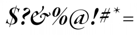 Garamond Premier Pro Display Semi Bold Italic Font OTHER CHARS