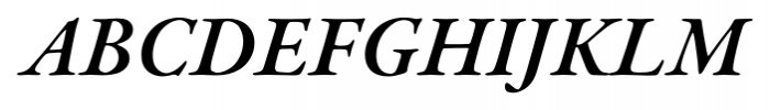 Garamond Premier Pro Semi Bold Italic Font UPPERCASE