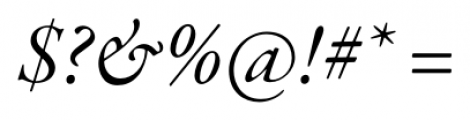 Garamond Premier Pro Subhead Italic Font OTHER CHARS