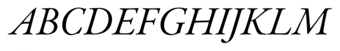 Garamond Premier Pro Subhead Italic Font UPPERCASE