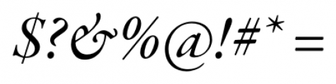 Garamond Premier Pro Subhead Medium Italic Font OTHER CHARS
