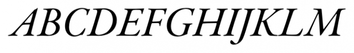 Garamond Premier Pro Subhead Medium Italic Font UPPERCASE
