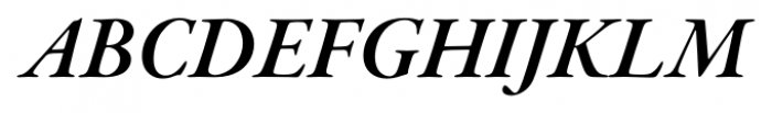 Garamond Premier Pro Subhead Semi Bold Italic Font UPPERCASE