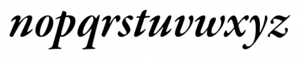 Garamond Premier Pro Subhead Semi Bold Italic Font LOWERCASE