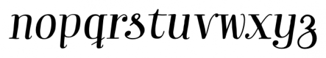 Garden Essential Italic Font LOWERCASE