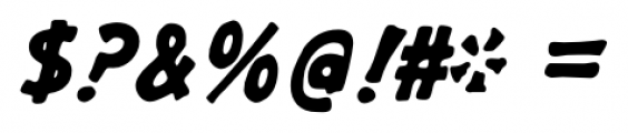 Gargle Bold Italic Font OTHER CHARS