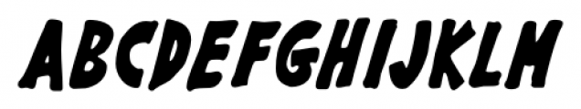 Gargle Condensed Bold Italic Font UPPERCASE