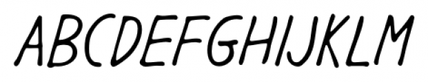 Gargle Condensed Italic Font UPPERCASE