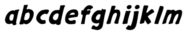 Gargle Extended Bold Italic Font LOWERCASE