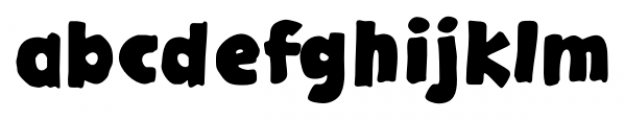 Gargle Extended Bold Font LOWERCASE