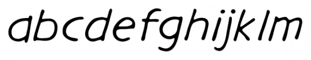 Gargle Extended Italic Font LOWERCASE
