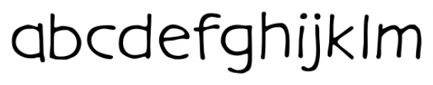 Gargle Extended Regular Font LOWERCASE