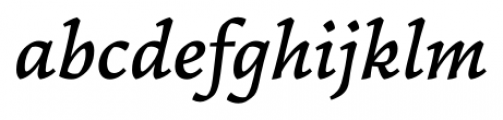 Garibaldi Medium Italic Font LOWERCASE