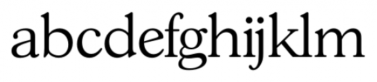 Gascogne Serial Light Font LOWERCASE