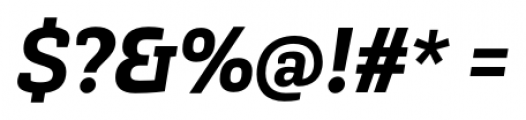 Gaspo Slab Black Italic Font OTHER CHARS