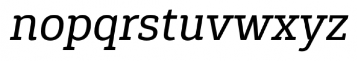 Gaspo Slab Italic Font LOWERCASE