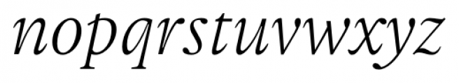 Gauthier FY Italic Font LOWERCASE