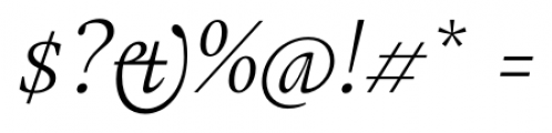 Gauthier Next FY Italic Font OTHER CHARS