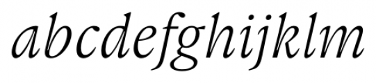 Gauthier Next FY Italic Font LOWERCASE