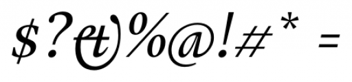 Gauthier Next FY Medium Italic Font OTHER CHARS