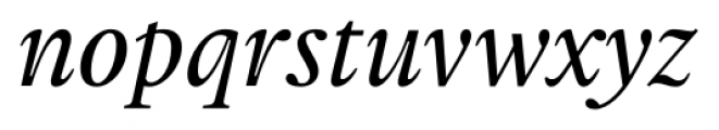 Gauthier Next FY Medium Italic Font LOWERCASE