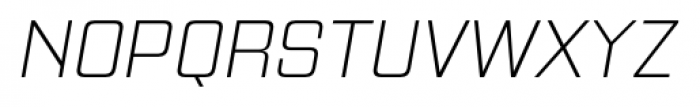 Gaz ExtraLight Italic Font LOWERCASE