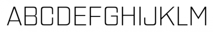 Gaz ExtraLight Font LOWERCASE