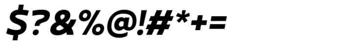 Gabara Sans Black Italic Font OTHER CHARS