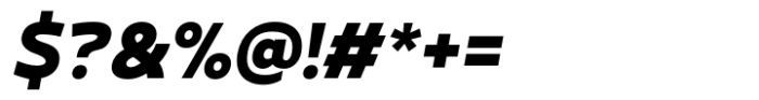 Gabara Sans Extra Black Italic Font OTHER CHARS