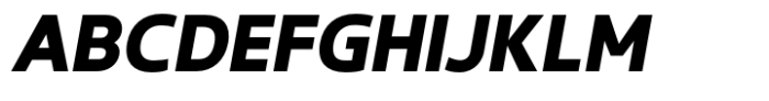Gabara Sans Extra Black Italic Font UPPERCASE