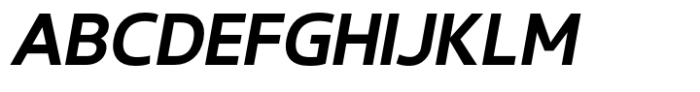Gabara Sans Extra Bold Italic Font UPPERCASE