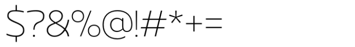 Gabara Sans Extra Light Font OTHER CHARS