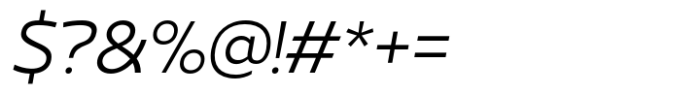 Gabara Sans Italic Font OTHER CHARS