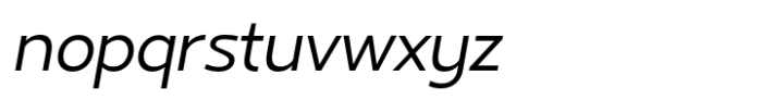 Gabara Sans Italic Font LOWERCASE