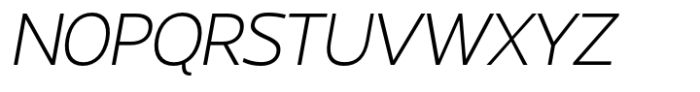 Gabara Sans Light Italic Font UPPERCASE