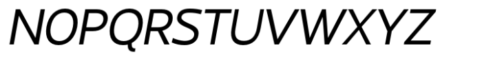 Gabara Sans Medium Italic Font UPPERCASE